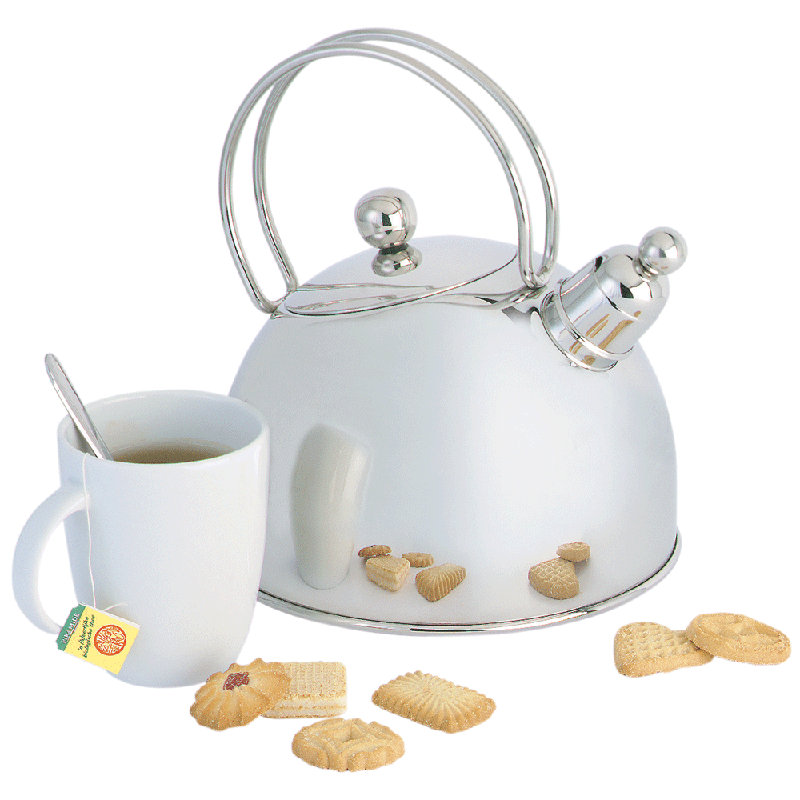 Demeyere Resto 2.6 Qt Stainless Steel Whistling Stovetop Kettle